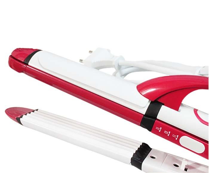 Máy uốn duỗi ép dập phồng tạo kiểu tóc đa năng 3in1 shinon sh-8005 gồm 3 chức năng uốn duỗi bấm