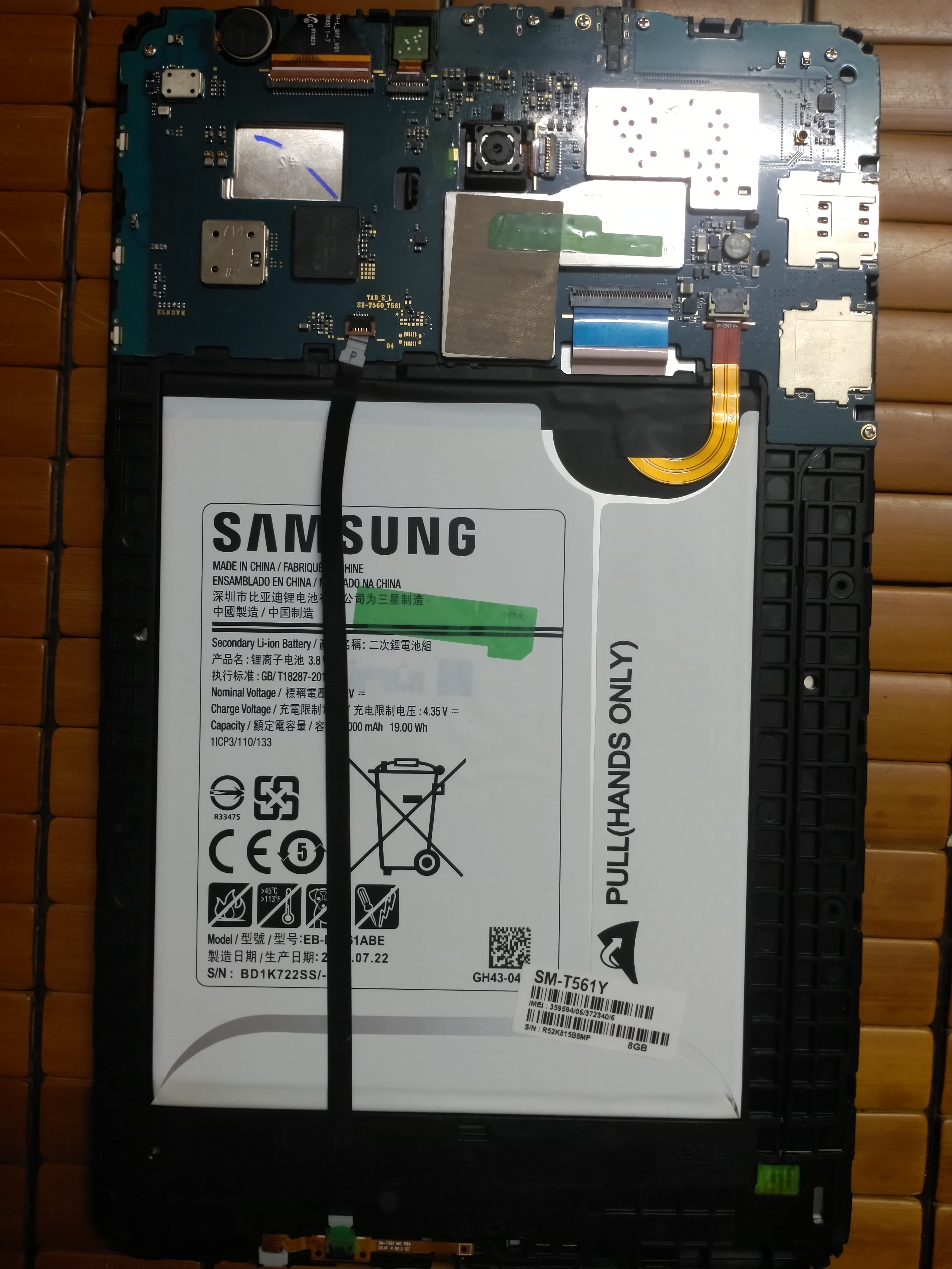 Pin samsung tab e 9.6 sm t561y zin xịn chính hãng