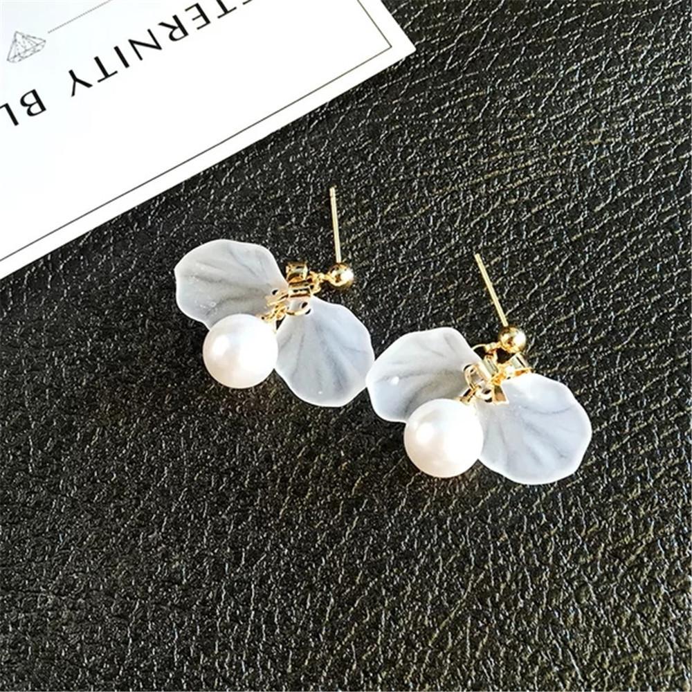 Bông tai vỏ sò xinh xắn bông tai ngọc trai dễ thương