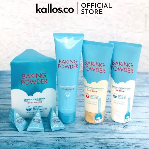 Sữa Rửa Mặt, Tẩy Tế Bào Chết Etude House Baking Powder Pore Cleansing Foam, BB Deep Cleansing, Crunch Pore Scrub