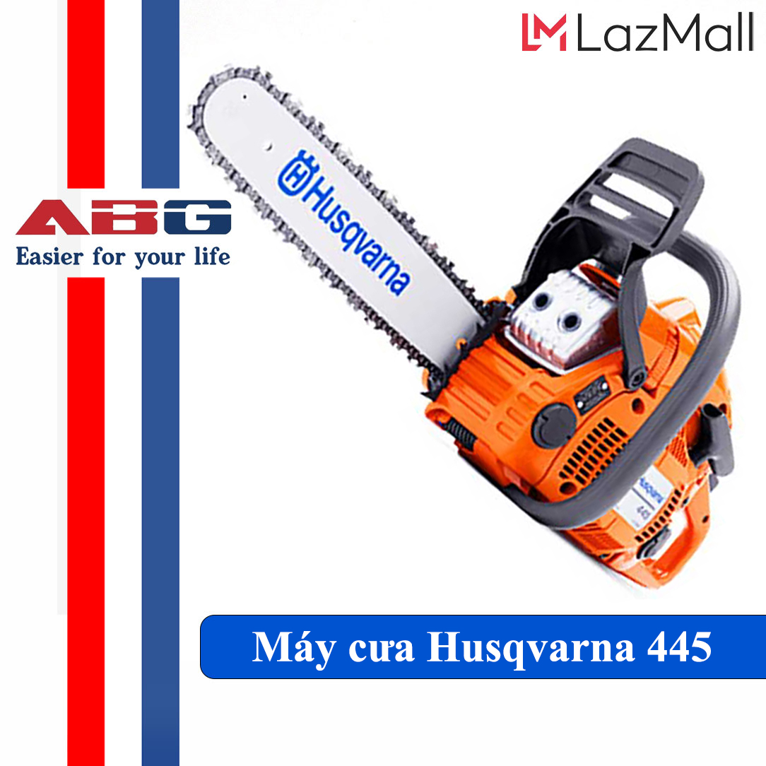 Máy cưa xích abg husqvarna 445 công suất lớn, khởi động và sử dụng dễ dàng, tiếp kiệm nhiên liệu - hàng chính hãng
