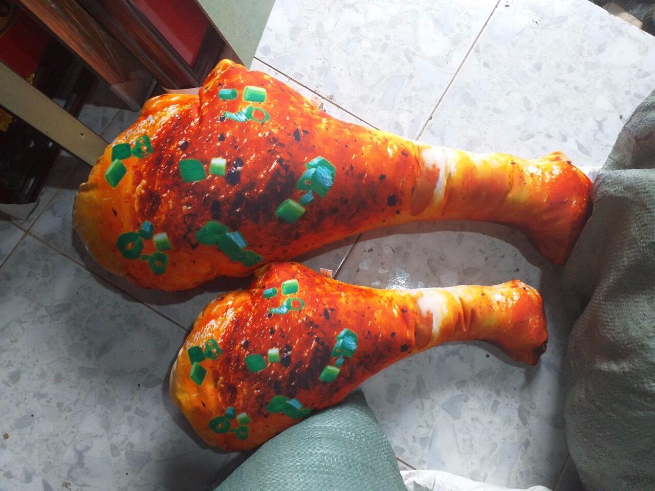 Gối ôm 3d hình đùi gà hành 60cm cho bé yêu qùa tặng độc đáo quà tặng sinh nhật siêu đáng yêu cho bé cưng của bạn