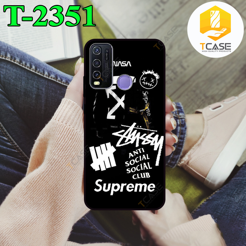 Ốp lưng Tcase dành cho Vivo Y30 in hình stussy
