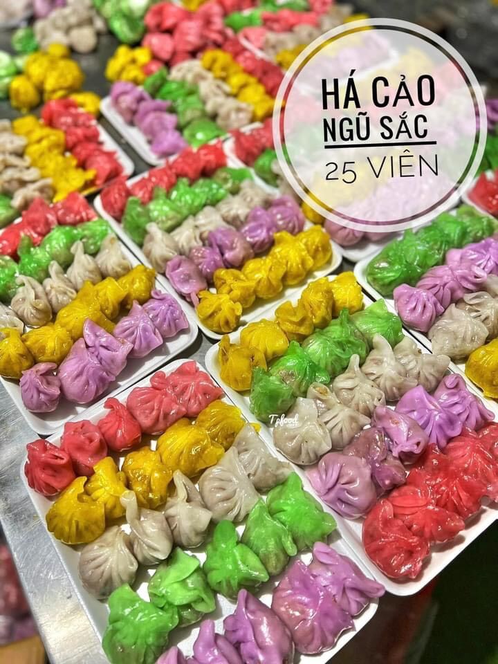 Há cảo ngũ sắc người hoa khay 25 viên 500gr