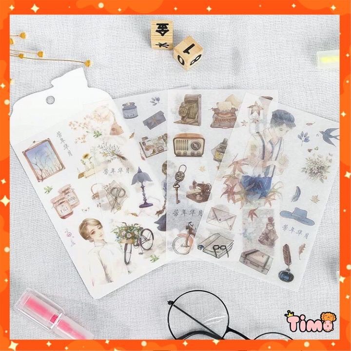 Sticker Xinh Trang Trí Sổ Tay Góc Học Tập Bullet Journal Hình Dán Dễ Thương Shop Có Nhiều Mẫu Washi Tape Anime Cute ST6