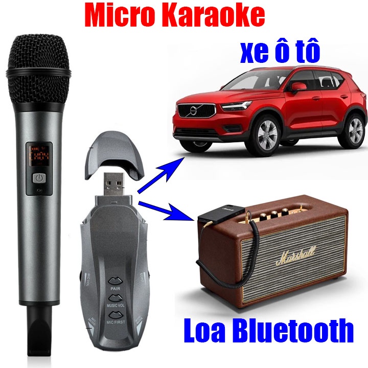 Micro Karaoke Trên Ô Tô, Xe Hơi, Loa Ca Hát, Có Echo Và Bluetooth K18v, Hát Siêu Hay, Âm Thanh Sống Động, Chống Ồn, Chống Hút Rít Và Khả Năng Chống Nhiễu, Méo Tiếng, Điều Chỉnh Trực Tiếp Âm Thanh, Độ Vang, Âm Lượng, Bảo Hành 1 Năm.