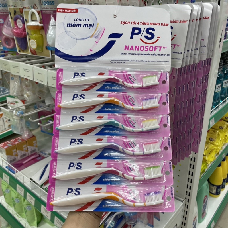 Bàn chải đánh răng P/S Lông Tơ Siêu Mềm Nanosoft