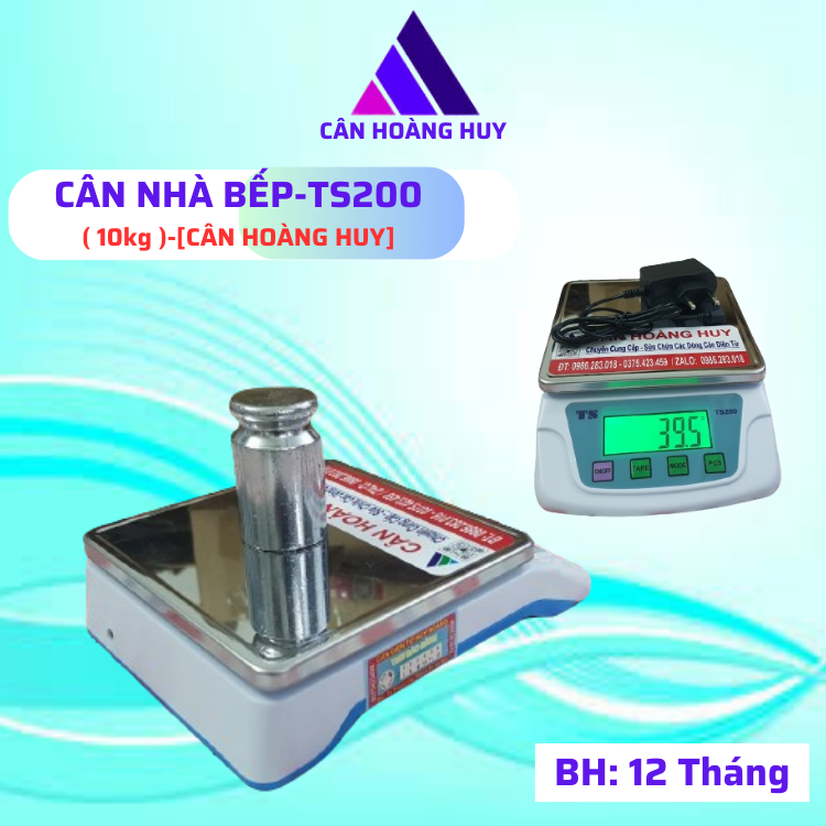 Cân điện tử mini,cân tiểu ly,cân nhà bếp ts200-10kg/0,2g dùng cho nhà bếp bảo hành 12 tháng cân hoàng huy