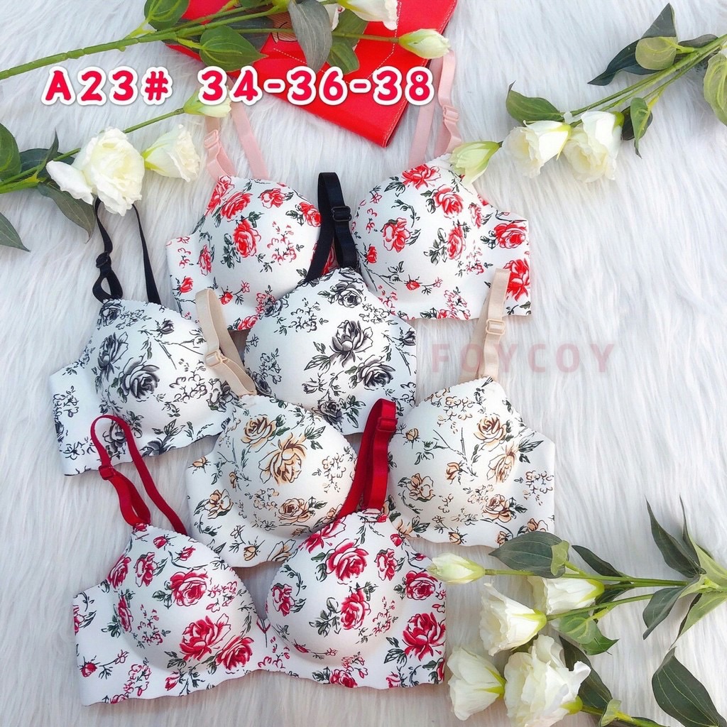 Áo lót đúc hoa hồng không gọng ms 223