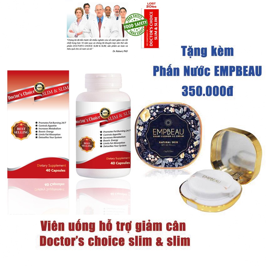 Giảm cân Doctor’s Choice SLIM &SLIM [Giúp giảm cân hiệu quả và an toàn]