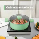 (Chỉ 25-29.06)Nồi lẩu an toàn 24cm full induction Elmich EL-5114