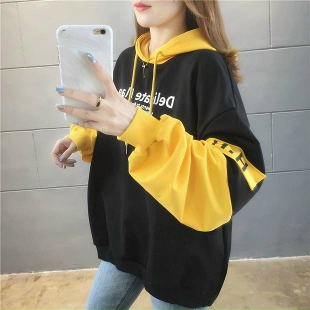 ÁO HOODIE NỈ BÔNG DÀY MỊN MÀU ĐEN PHỐI MÀU TAY ÁO SIÊU CÁ TÍNH NAM NỮ MẶC THOẢI MÁI TTT
