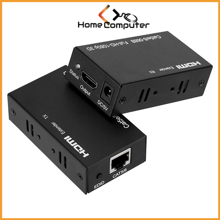 Bộ chuyển HDMI to LAN 1080p x 2K 60m, bộ chuyển hdmi ra cổng lan 60m hàng ,bảo hành 6 tháng.Home Computer