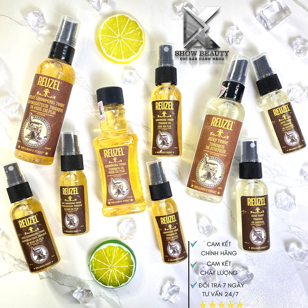 Xịt Dưỡng Reuzel Tạo Phồng Tạo Kiểu Grooming Tonic - Spray Grooming Tonic - Surf Tonic - Clay Spray