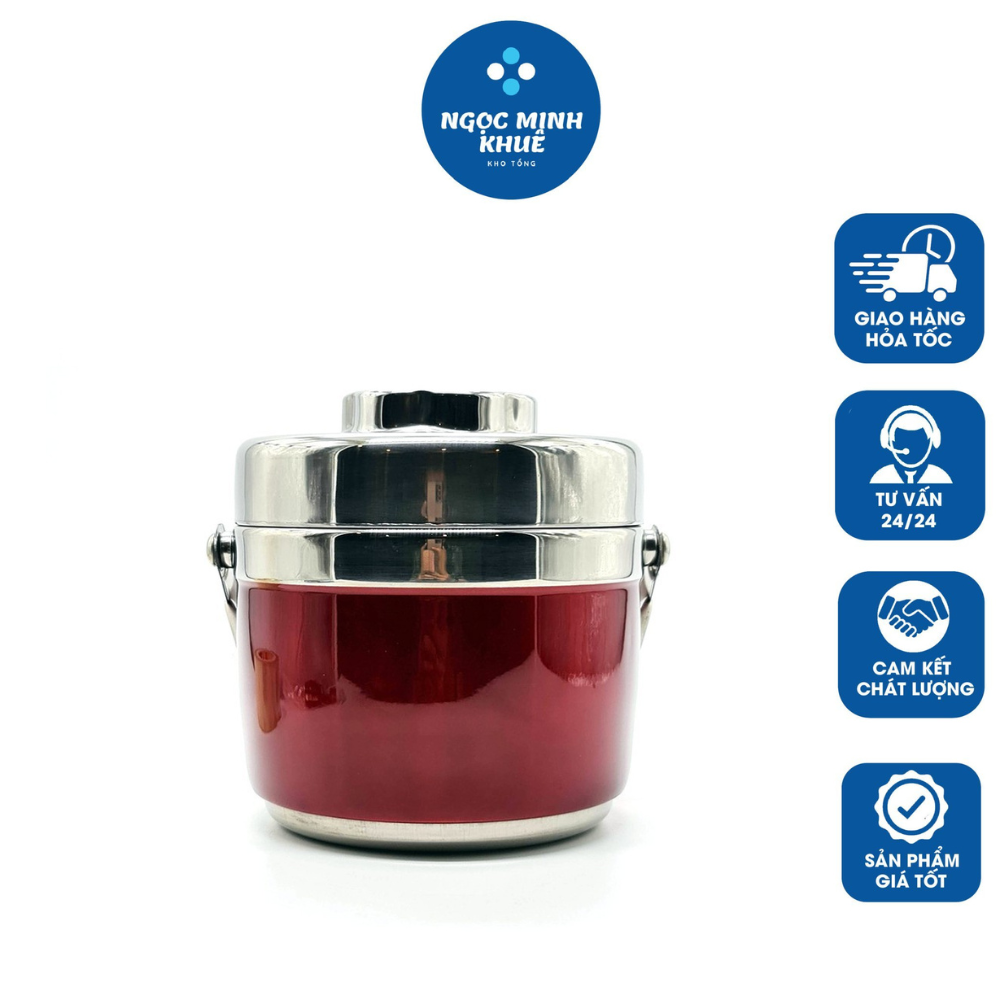 Cặp lồng giữ nhiệt good cooker 1.5l chất liệu inox giữ nhiệt lâu hàng chính hãng - cặp lồng inox cao cấp