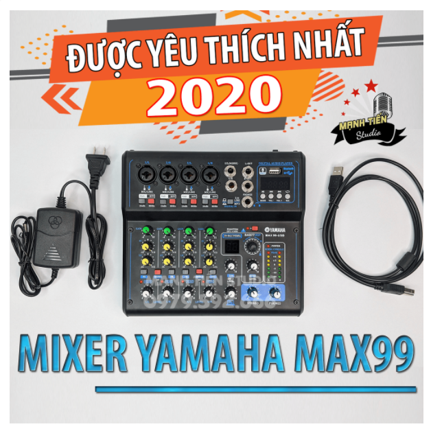 Mixer ya.ma.ha max99 mixer tích hợp vang số livestream âm thanh chuyên nghiệp mixer karaoke giải pháp cải thiệt tuyệt vời cho dàn âm thanh phù hợp mọi loại loa kéo màn hình đèn led bh 12t