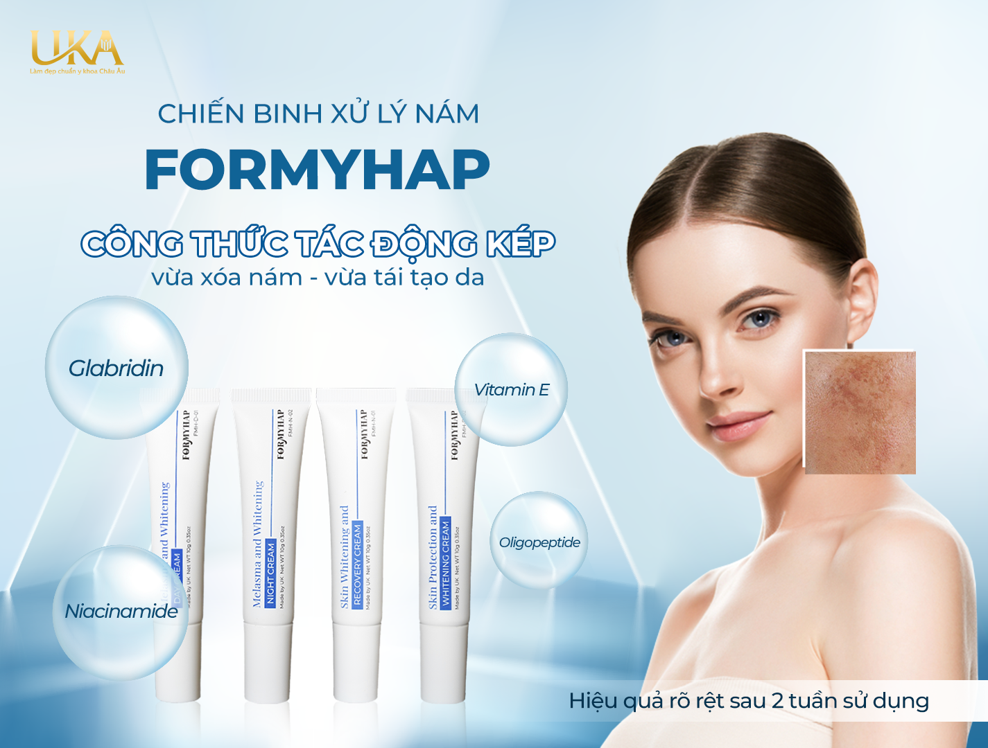 Bộ Kem Ức Chế Nám Chuyên Sâu 4 Tuýp Formyhap Ordicosy 10G Tuýp