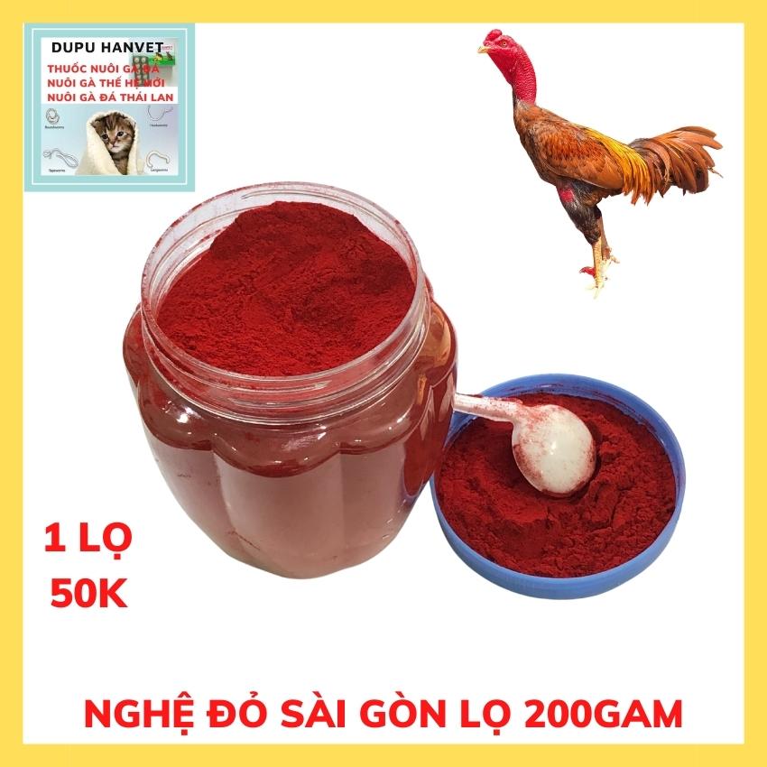 [ NGHỆ ĐỎ NUÔI GÀ ĐÁ LỌ 200G ] giảm mỡ - săn chắc cơ gân gối - lành da- liền tang mau tới đá