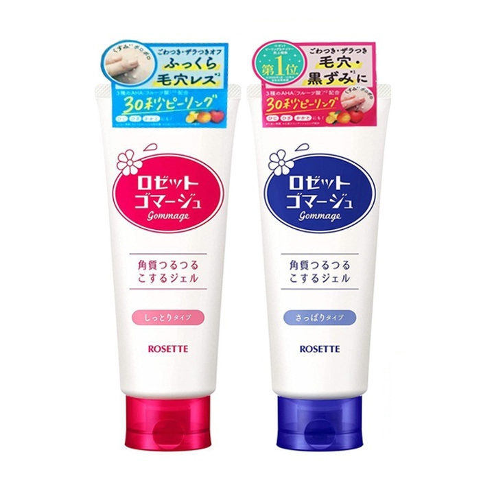 Tẩy da chết cho da mặt và body Rosette Gomage Nhật Bản 120G