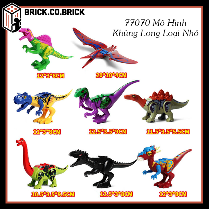 Đồ chơi lắp ráp khủng long mô hình dinosaur jurrasic world - thế giới khủng long 77070