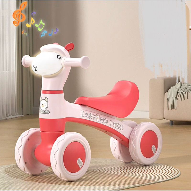 Xe chòi chân cừu baby mẫu mới có nhạc đèn cho bé từ 1-4 tuổi.