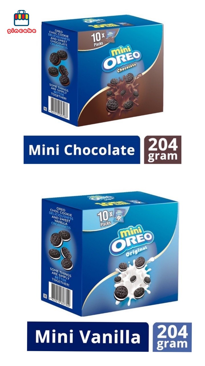 Bánh quy OREO Mini Vị vani socola - hộp 204g