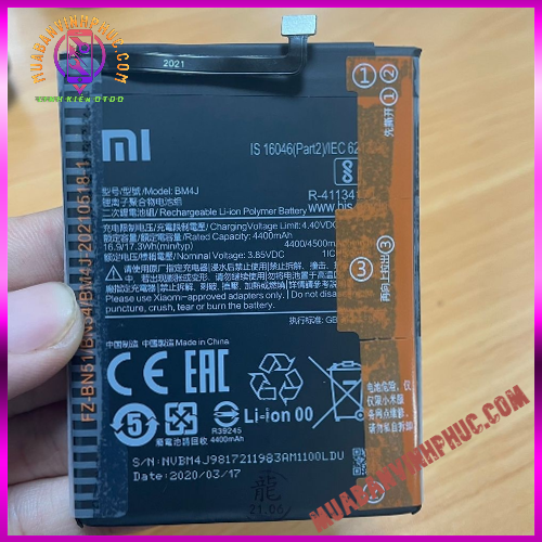 Pin xiaomi redmi note 8 pro / bm4j,dung lượng 4400mah / bảo hành 12 tháng - mbvp.com