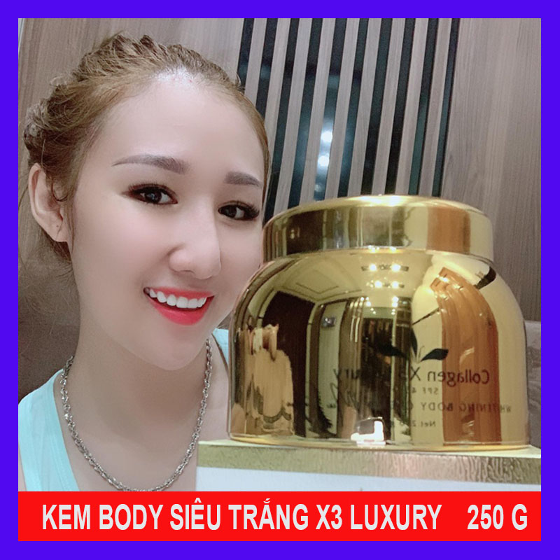 Kem Body Collagen X3 Luxury Đông Anh Siêu Trắng Mịn