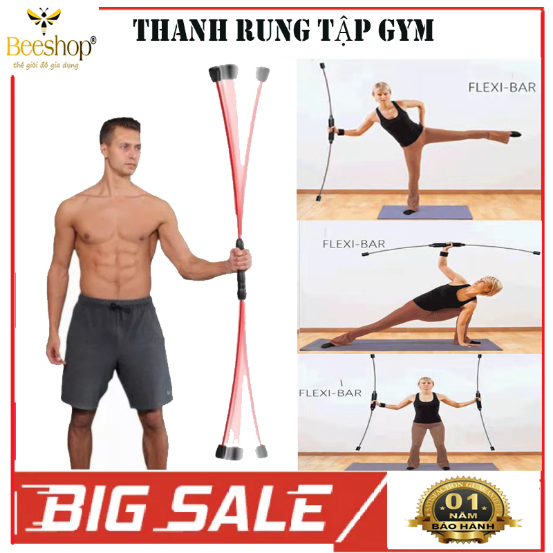 Thanh rung tập GYM, thanh rung đàn hồi cao cấp, dụng cụ tập thể dục đa năng Felix, dễ dàng sửa dụng có thể tháo rời mang đi mọi nơi tiện lợi, giữ thăng bằng vận hành cả cơ thể giúp cải thiện vóc dáng