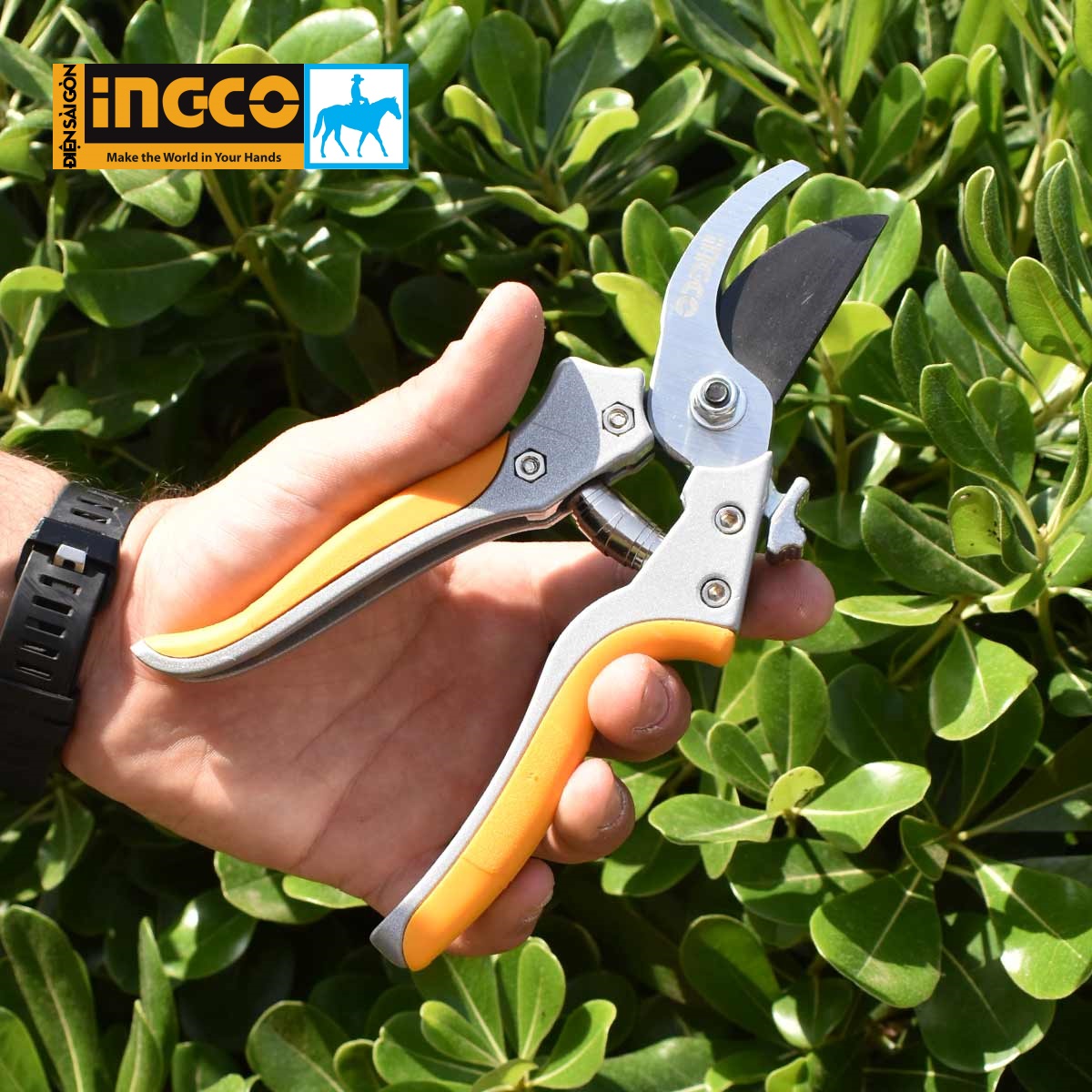 Kéo cắt tỉa cành làm vườn 205mm 8inch ingco hps0308