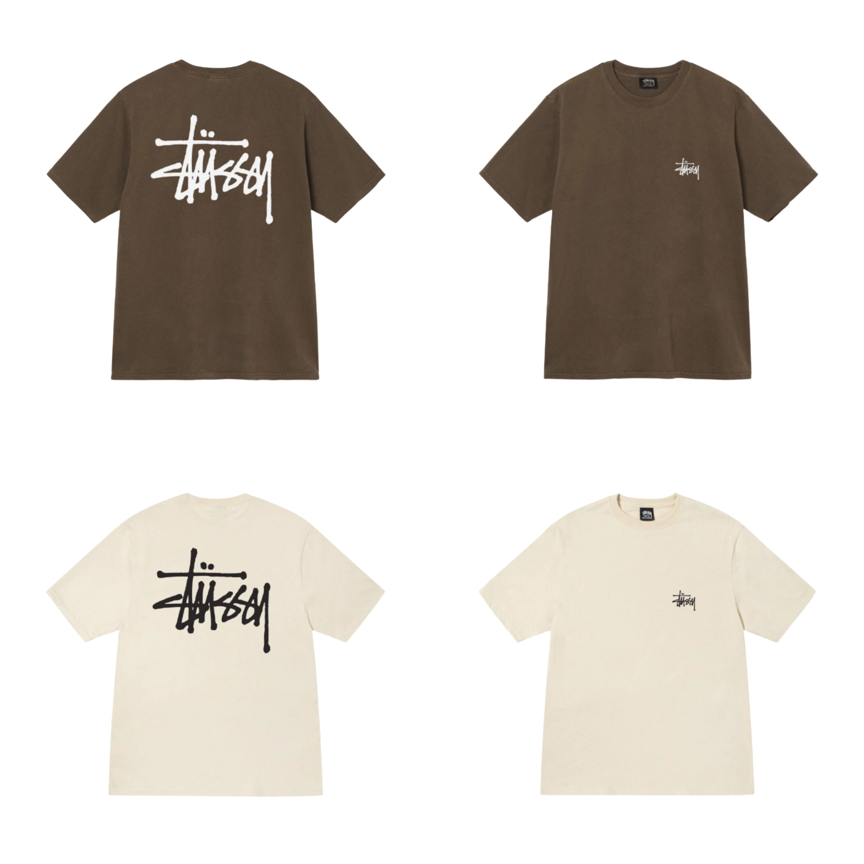 Áo thun stussy basic phối màu mới - có sẵn