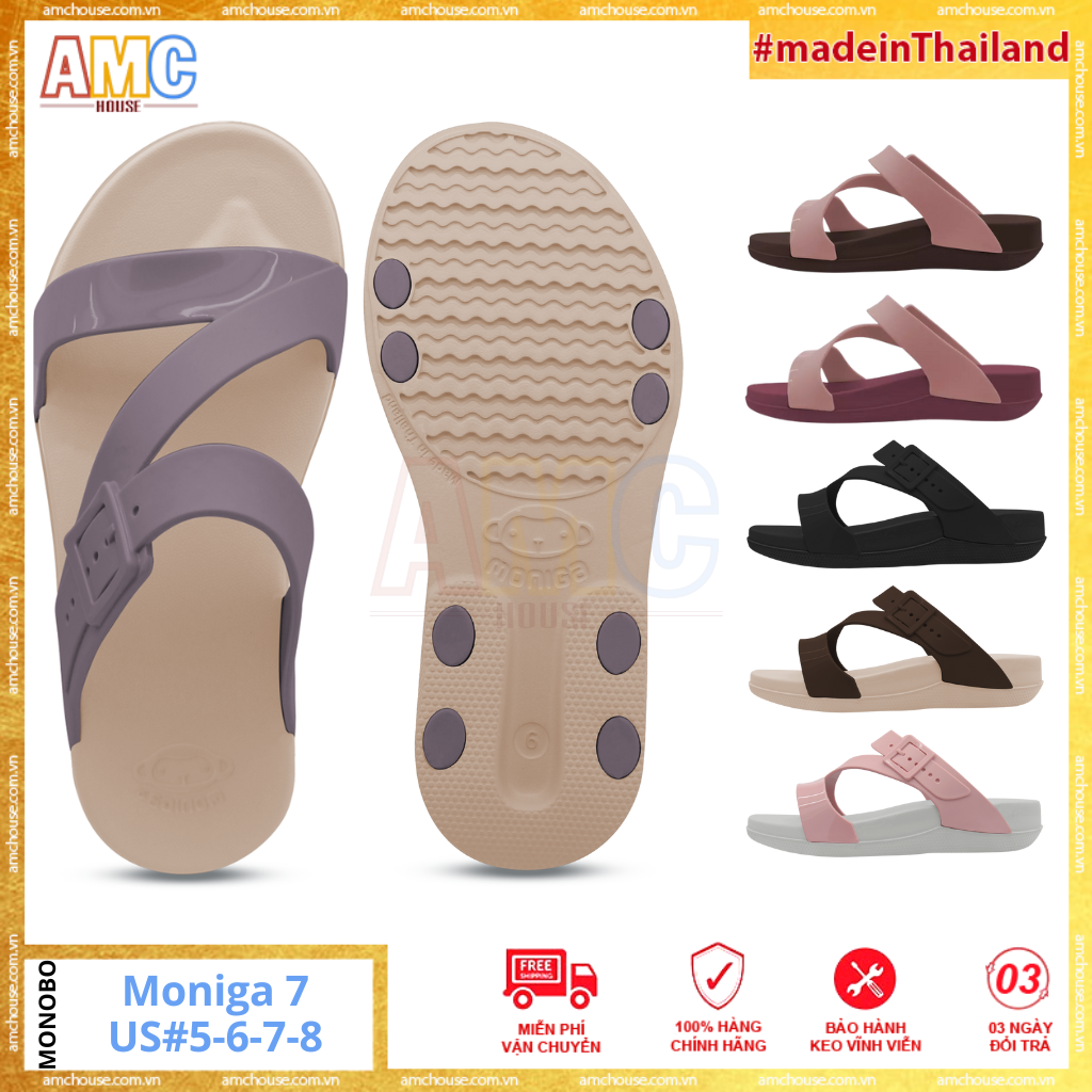 Dép Thái Lan Monobo Quai Ngang Nữ Chữ Z Ôm Chân, Đế Cao - Moniga 7