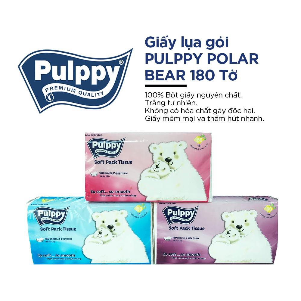 COMBO 3 Gói Khăn Giấy Rút Puppy 180T | VPP THANH TÚ