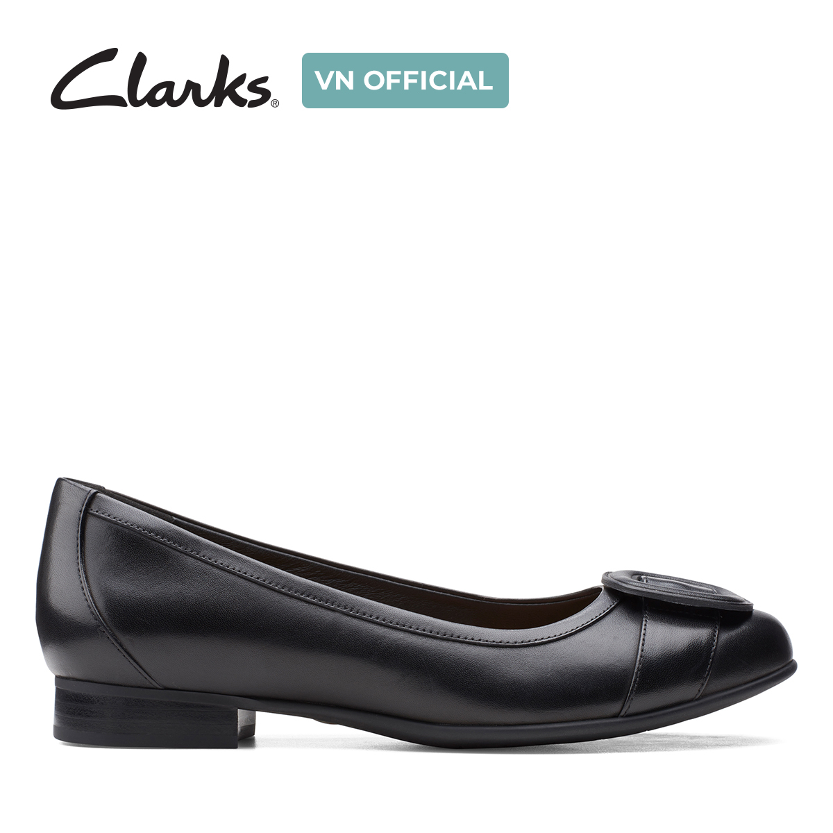 Giày búp bê da nữ clarks - un blush cove