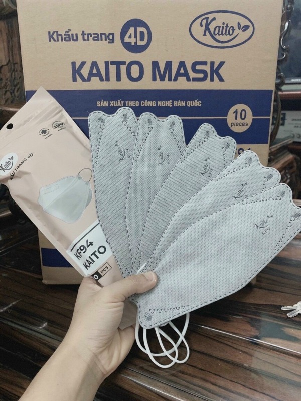 Khẩu trang 4d mask kf94 sh công nghệ dập hàng quốc quà tặng không bán