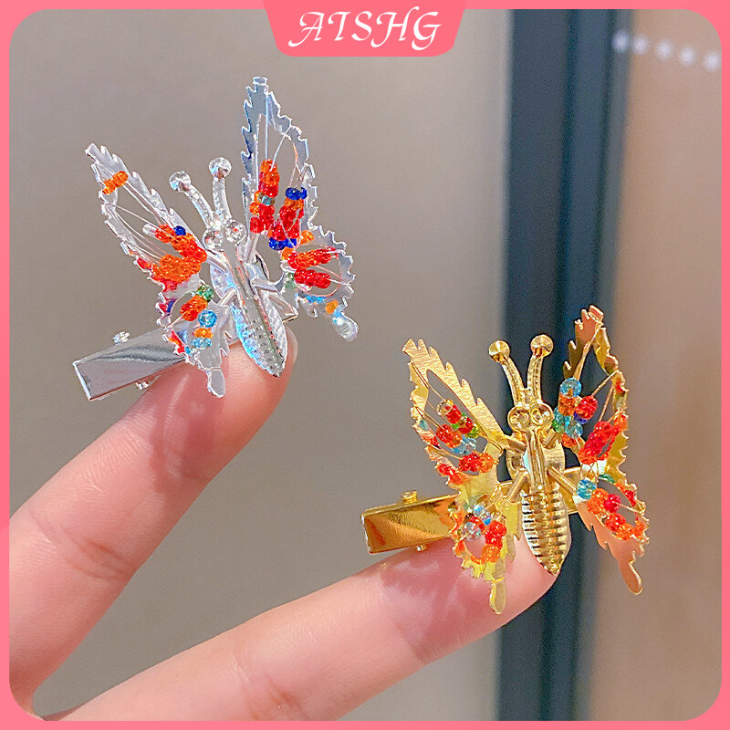 Korean Version of The Fashionable Butterfly Hair Clip Cute Girl All-Match Bangs Hairpin Accessories