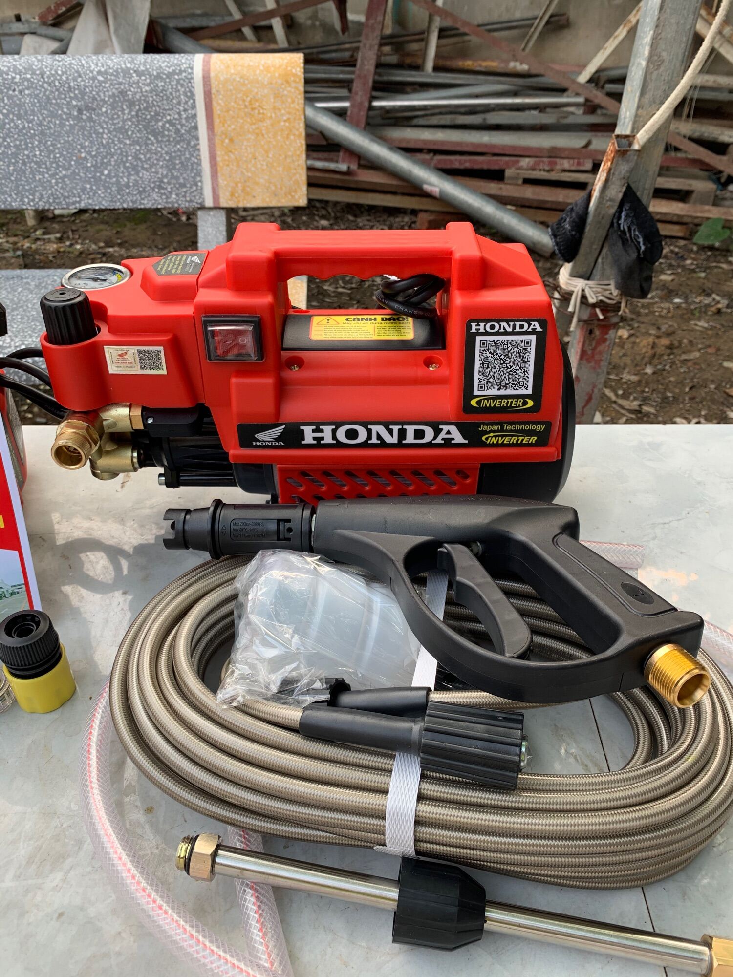Máy rửa xe honda inverter model 2022