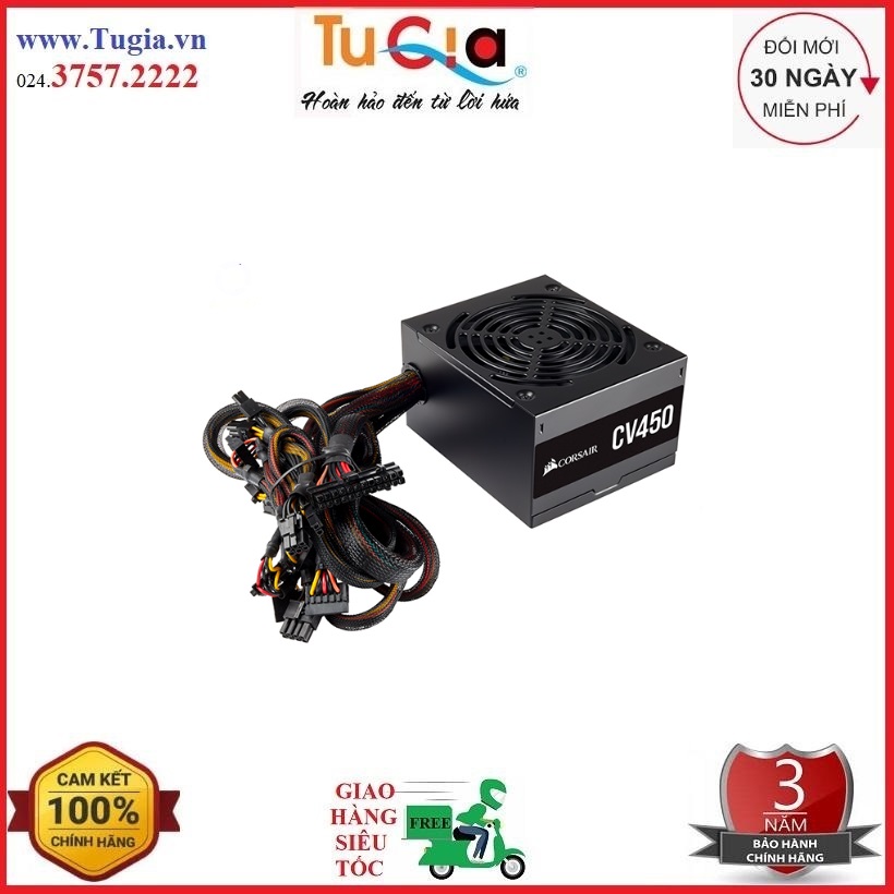 Nguồn corsair cv450 450w -80 plus bronze