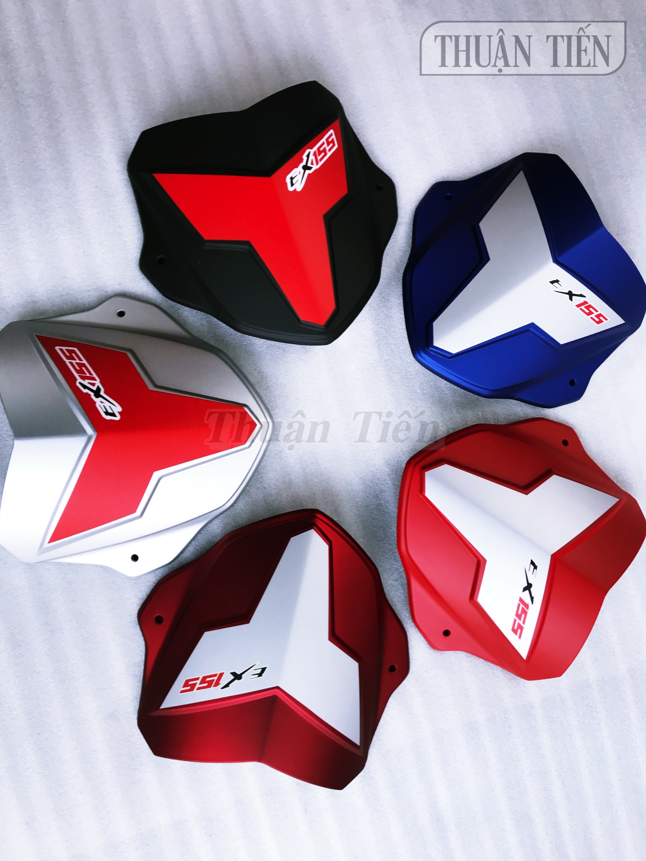 MÃO EXCITER 155 - 2021 ĐEN KHÓI, SƠN MỜ ĐỦ, LẮP TRỰC TIẾP LÊN XE, KHÔNG CẦN CHẾ CHÁO SƠN ĐẸP, TEM SƠN SẮC SẢO