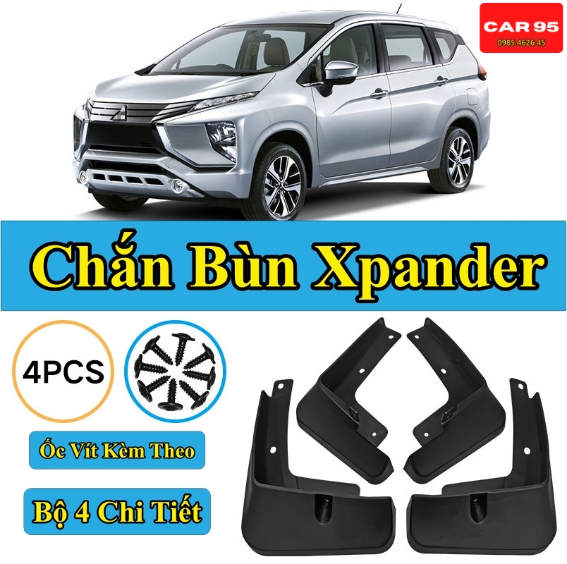 Chắn bùn xpander đời 2018 - 2022 chất liệu nhựa dẻo tặng kèm ốc vít ,bộ 4 chiếc hàng loại 1