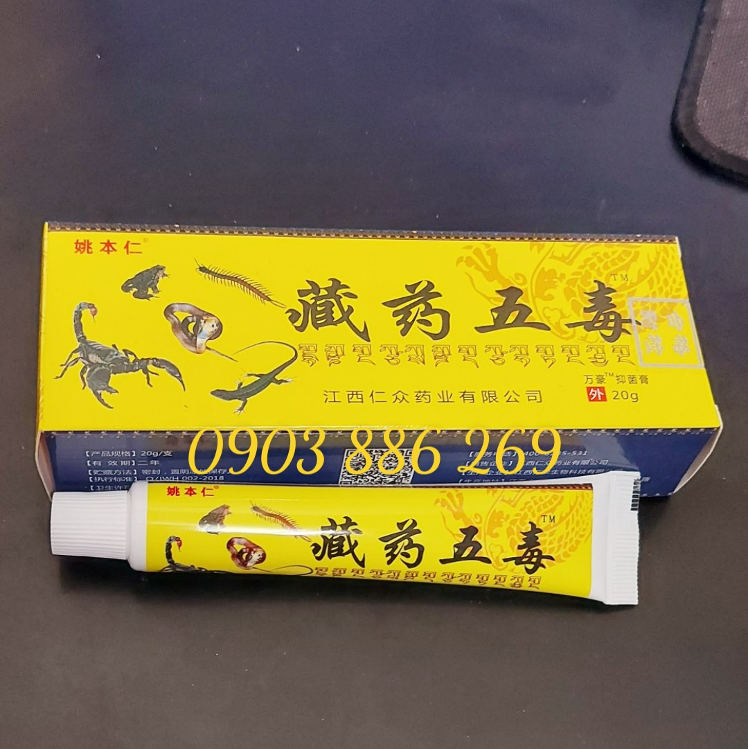 Kem xoa bóp 5 nọc độc dân gian Tây Tạng tip 20gr
