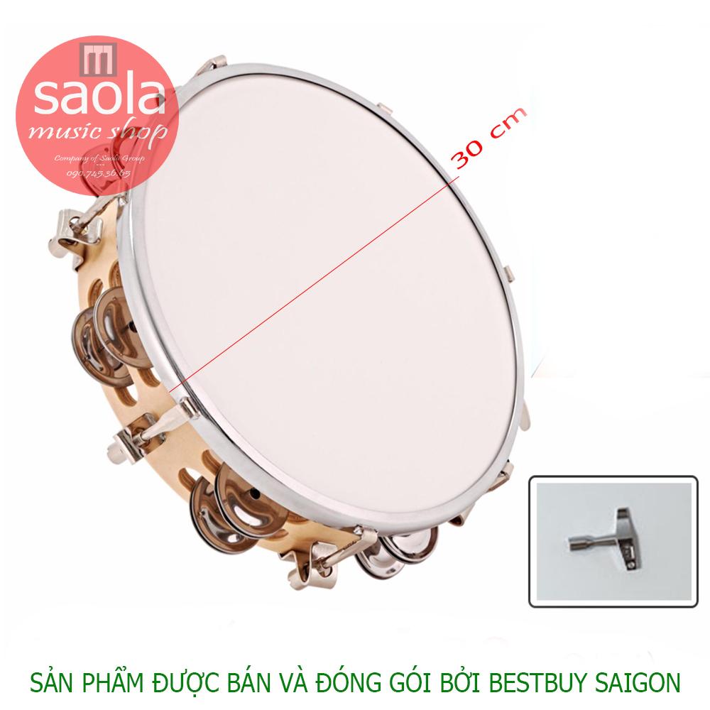 Trống Lắc Tay - Lục Lạc Gõ Bo Tambourine Cao Cấp L1