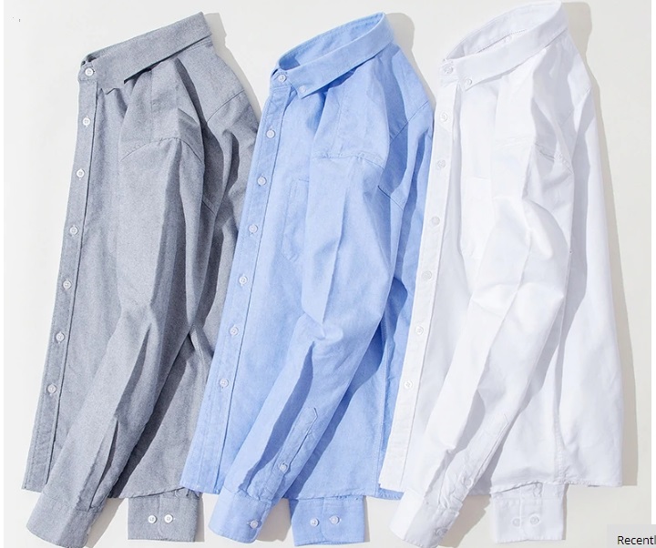 Áo sơ mi nam dài tay nhiều màu vải cotton