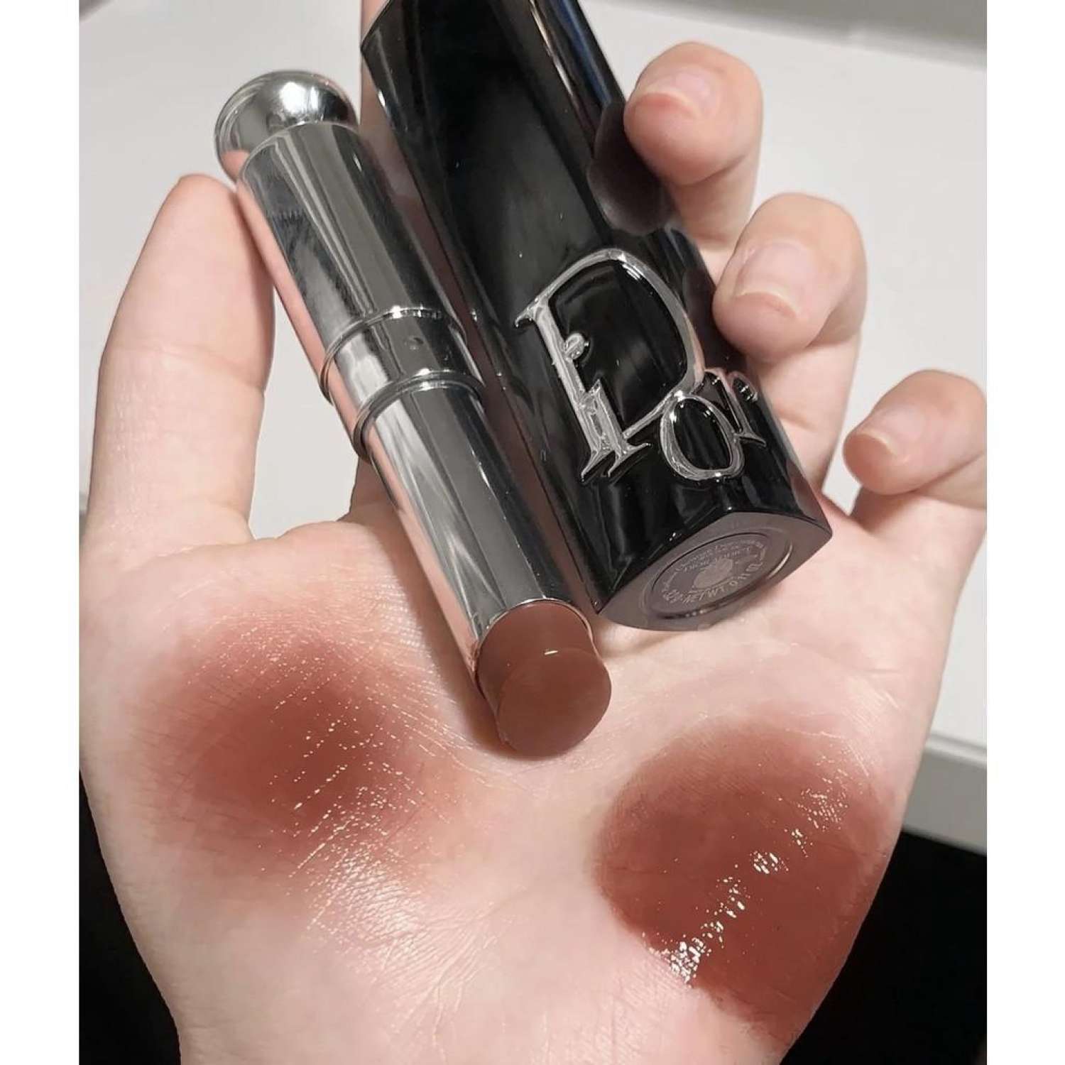 Dior Addict Lipstick Case Denim Pink Cannage and Silver  DIOR