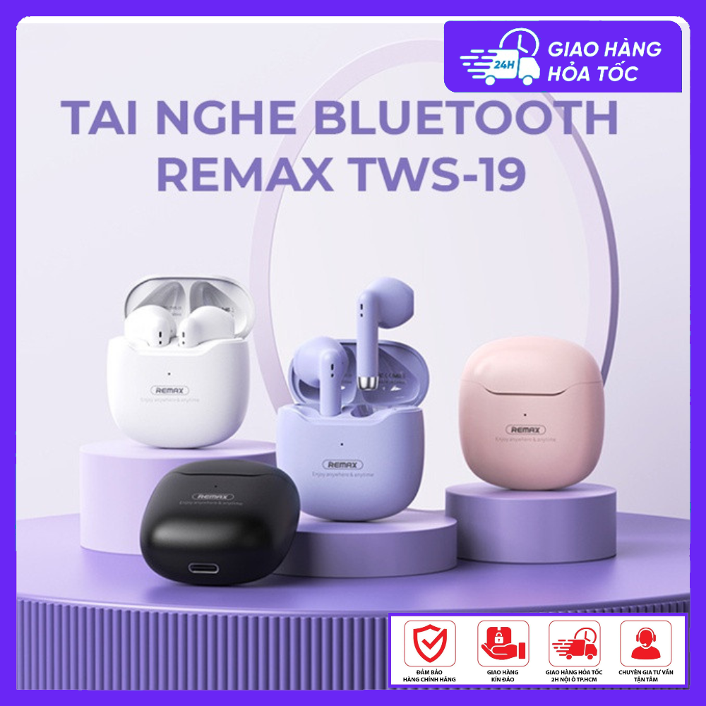 Tai nghe Remax19 - Tai nghe bluetooth không dây, Có Micro, Đàm Thoại, Bảo Hành 12 Tháng