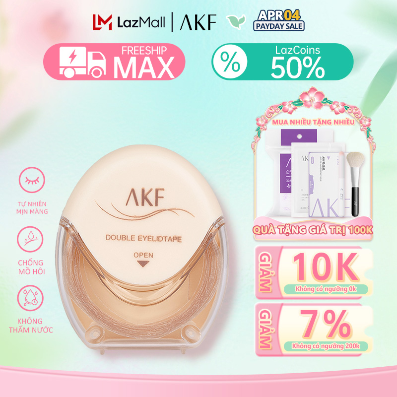 【AKF 120 Miếng Dán mí Ren Đôi Mí Mắt Sticker tự Trong Suốt Vô Hình Băng Ren Siêu Bền Dính