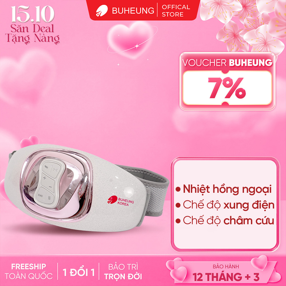 Đai massage bụng Buheung MK-340, bảo hành 12 tháng