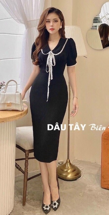 Đầm tiểu thư cực xinh thời trang dạo phố dự tiệc mẫu mới