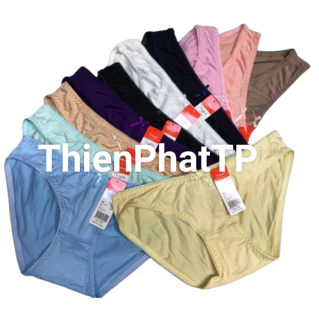 5 quần lót cotton trơn mềm mát co giãn 30kg đến 65kg thiên phát tp vn10