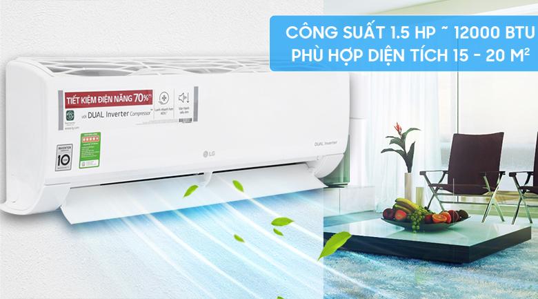 Máy lạnh LG Inverter V13ENS1 1.5HP - tiết kiệm điện Công suất tiêu Máy lạnh LG Inverter V13ENS1 1.5HP - tiết kiệm điện Công suất tiêu